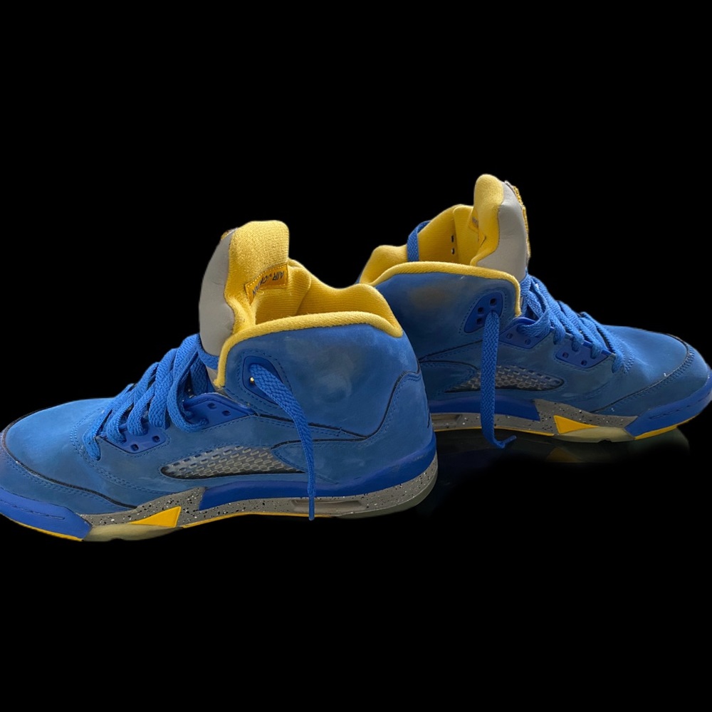 Jordan Kids Sneakers - Blue and Yellow - Picture 3 of 9